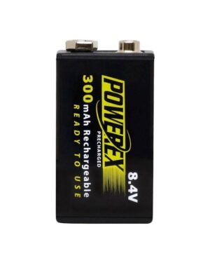 Maha Powerex Precharged 9V Rechargeable Battery 8.4V 300mAh