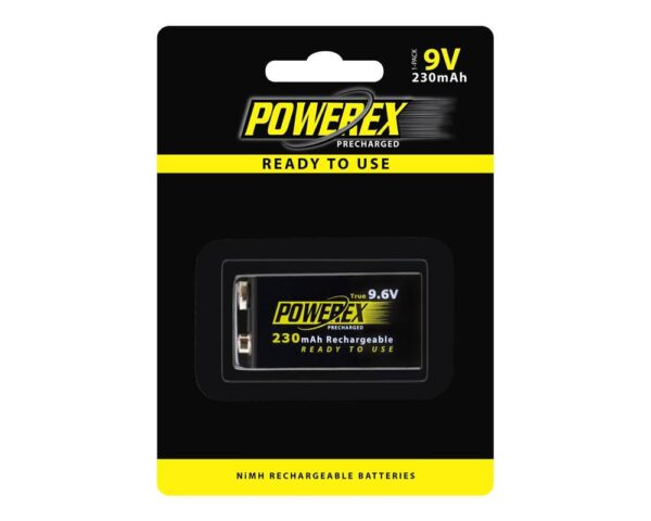 Maha Powerex Precharged 9V 9.6V 230mAh rechargeable battery - Image 2