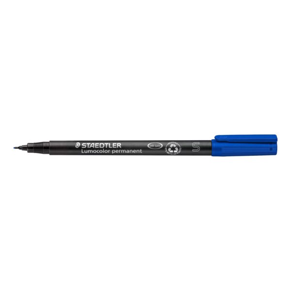 Staedtler 313-3 Lumocolour Pen Permanent Superfine Blue