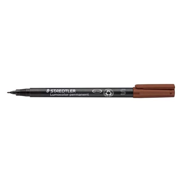 Staedtler 313-7 Lumocolour Pen Permanent Superfine Brown