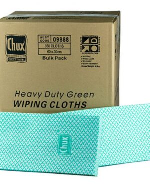 Chux Wiping Cloths HD Green 60x30cm Box 350