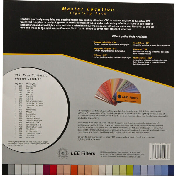 LEE Filters Master Location Pack 250mm x 300mm