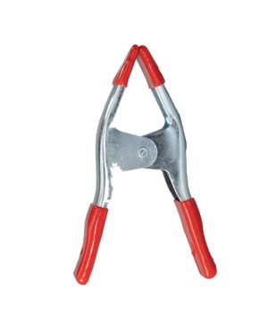 Ercole 6" Medium Spring Clamp w/ Rubber Handle - RED