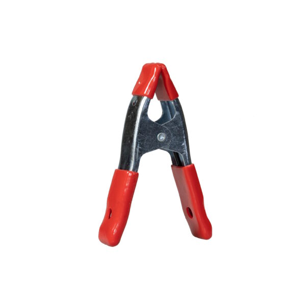 Ercole 4" Small Spring Clamp w/ Rubber Handle - RED