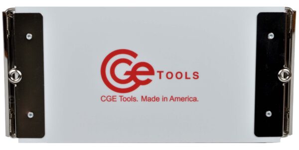 CGE Tools White Slim Double-Clip Clipboard 11.4cm x 22.9cm - Image 2