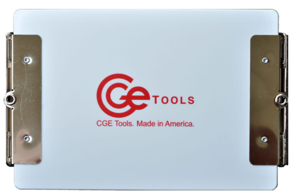 CGE Tools White Double-Clip Clipboard 15.2cm x 22.9cm - Image 2