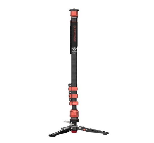 iFootage Cobra 3 Carbon Fiber Flip Lock Pedal Monopod - Image 2