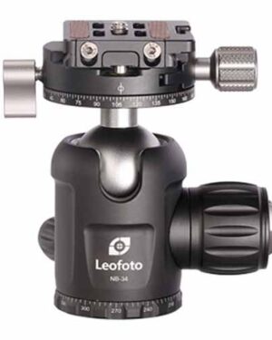 Leofoto NB-34 Pro Ball Head with Panning Clamp and NP-50 Plate