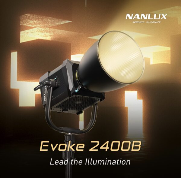 Nanlite Nanlux Evoke 2400B Bi-colour LED Spot Light 2700K - 6500K - Image 2