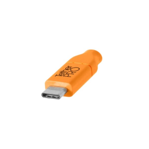 Tether Tools TetherPro USB-C to USB 2.0 Micro-B 5-Pin 4.6m Hi-Vis Orange - Image 3