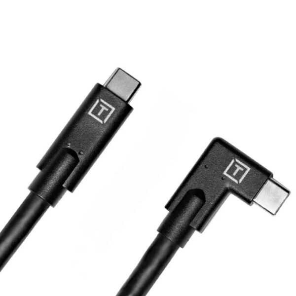 Tether Tools TetherPro USB-C To USB-C Right Angle 4.6m - Black - Image 2