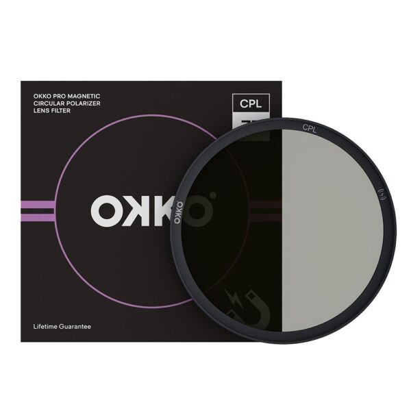 OKKO Magnetic Pro CPL Circular Polarising Filter 77mm