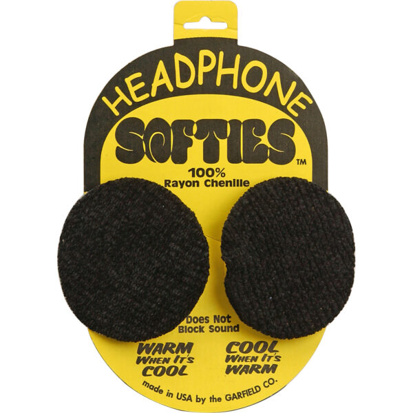 PSC Garfield Headphone Softie Earpad Covers Small Black Pair
