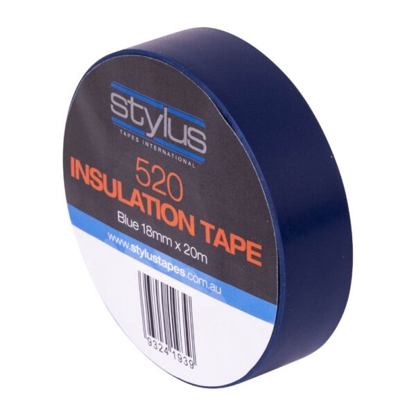 Stylus 520 Electrical Tape Blue 18mm x 20m