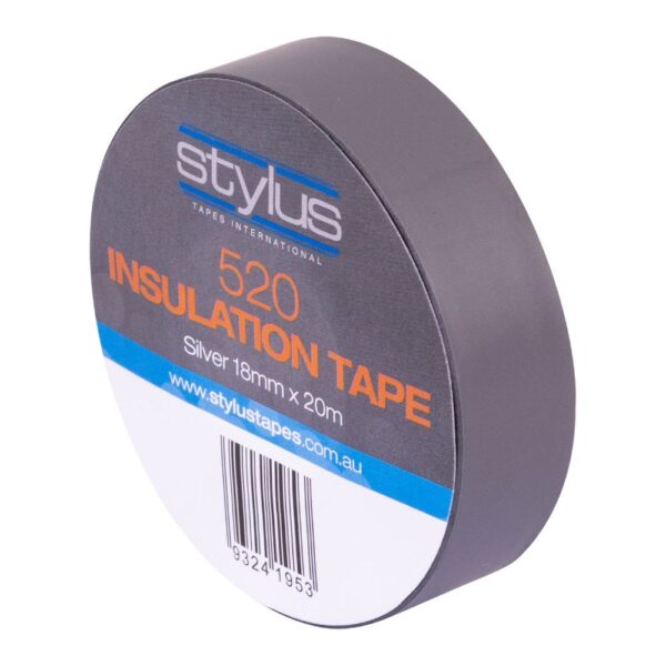 Stylus 520 Electrical Tape Silver 18mm x 20m