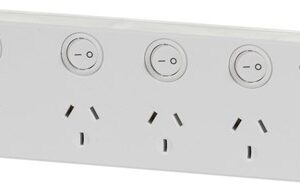 Powertech 4 Way Surge Protected Switch Power board with 2 x USB Type-A + 1 x Type-C