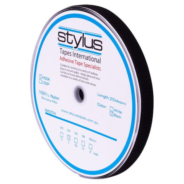 Stylus 3421 Hook Black 25mm x 25m