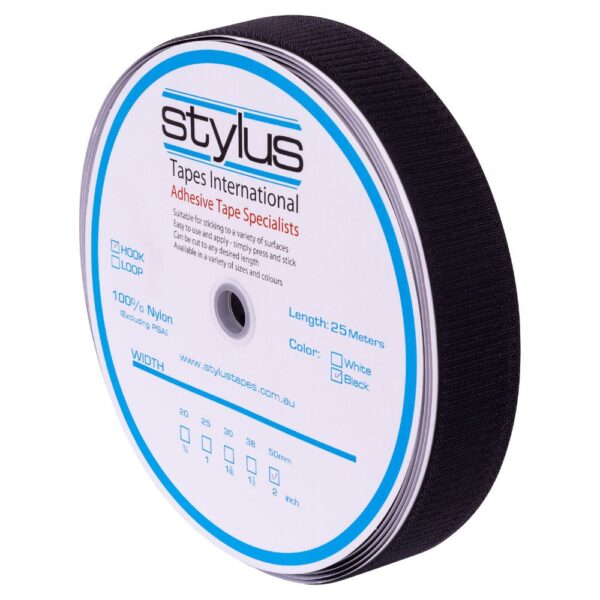 Stylus 3421 Hook Black 50mm x 25m