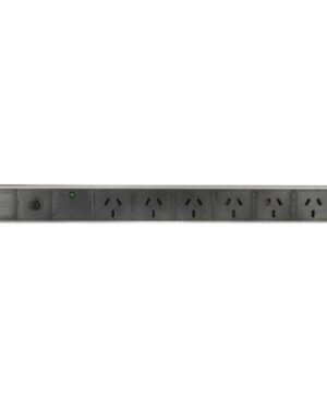 Powertech 6-Way PDU with Surge and Overload Protection