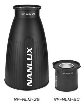 Nanlite Nanlux NLM Mount Reflector 26 degree and 60 degree set to fit Evoke 900C 1200B LED Spot Light