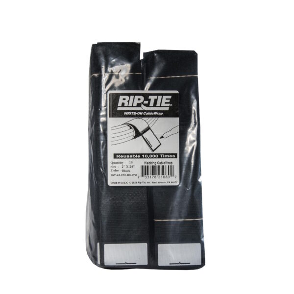 Rip-Tie CableWrap with Webbing with Write-On 10 Pack B 50mm x 60cm