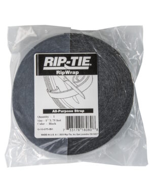 Rip-Tie RipWrap Black 25mm x 23m