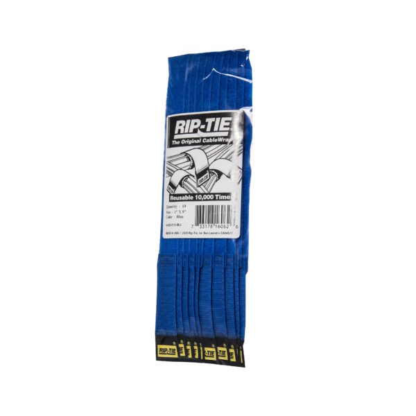 Rip-Tie CableWrap 10 Pack Blue 25mm x 23cm