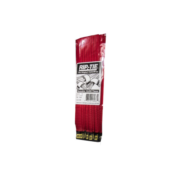 Rip-Tie CableWrap 10 Pack Red 25mm x 23cm
