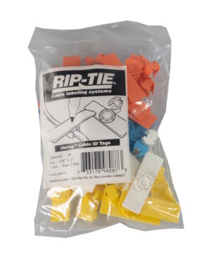 Rip-Tie Unitag 40 Pack Four Colors 16mm x 50mm