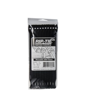 Rip-Tie Lite 10 Pack Black 13mm x 20cm