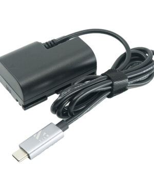 ZILR USB-C To Canon LP-E6 Dummy Battery Cable – 60cm
