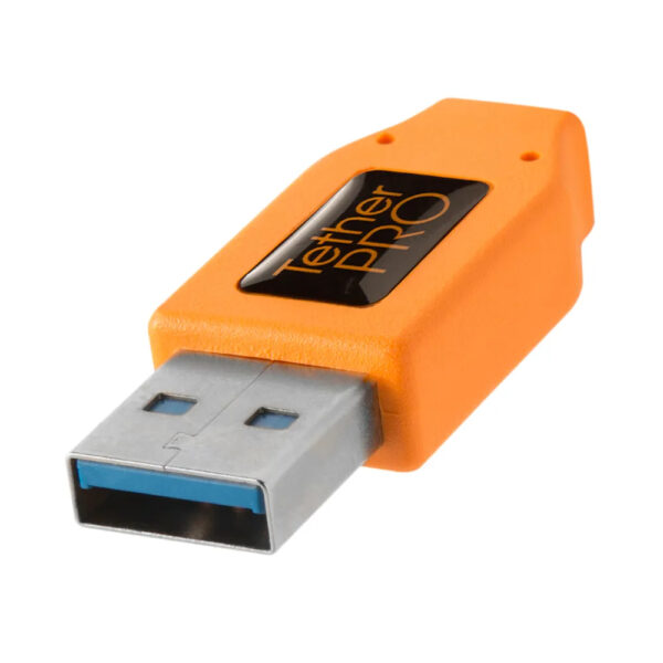 Tether Tools TetherPro USB 3 Male to Male-B 4.6m  Hi-Vis Orange - Image 2