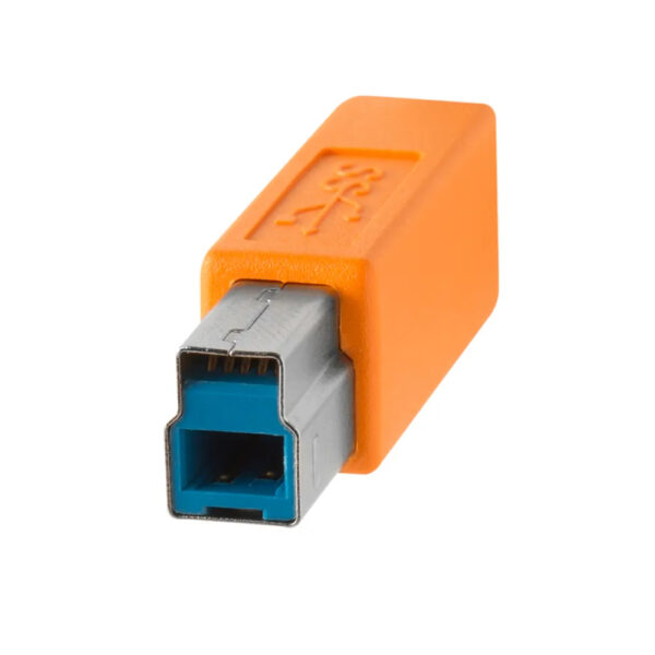 Tether Tools TetherPro USB 3 Male to Male-B 4.6m  Hi-Vis Orange - Image 3