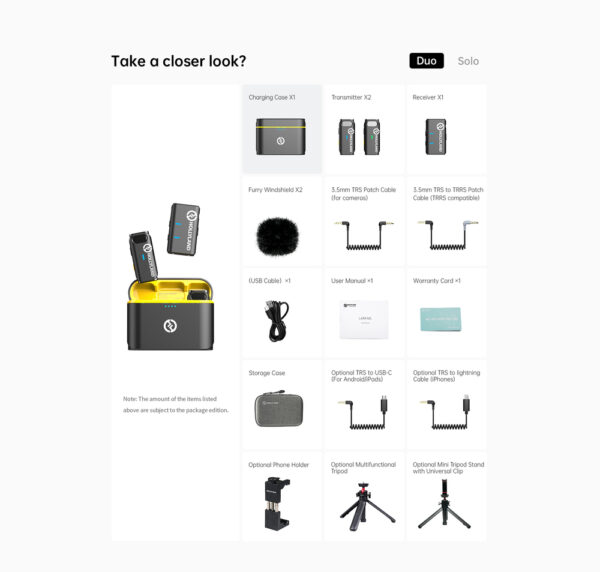 Hollyland Lark M1 Duo Kit(2 TX + 1 RX) - Image 8