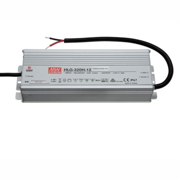 Mean Well HLG-320H-24A LED Driver 320.16W 24V 13.34A with built-in potentionmeter