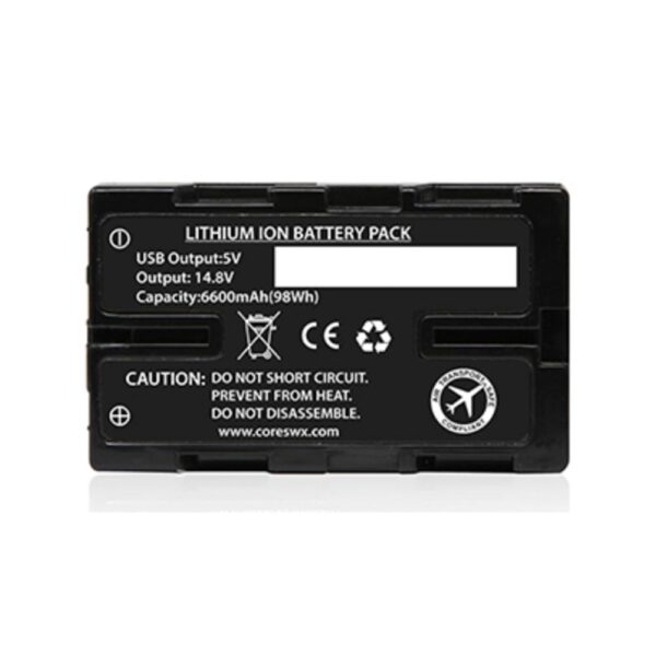 Core SWX Nano 98wh Battery with D-Tap for Select Sony Cameras - Image 2