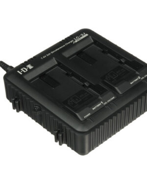 IDX 2 Channel Simultaneous Charger for SSL-JVC50 7.4V JVC Batteries