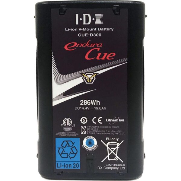IDX CUE-D300 286Wh Li-ion V-Mount Battery