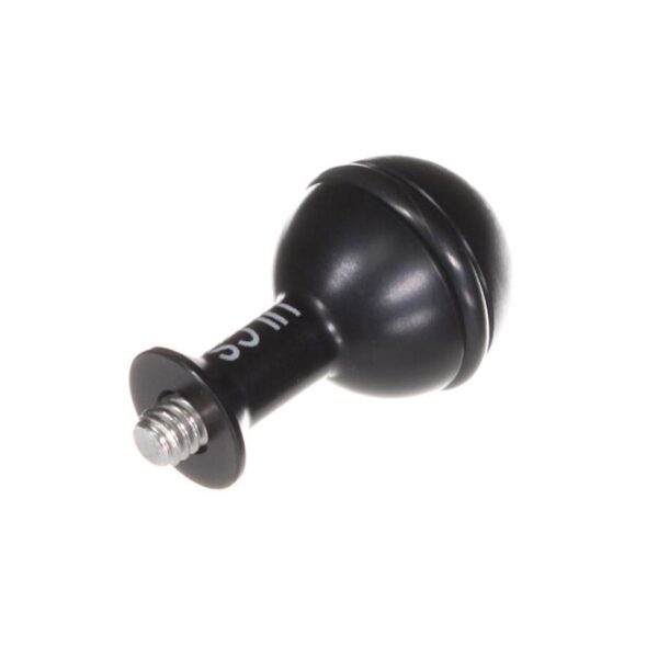 Ultralight BA-HB Black Universal Ball Adapter With 1/4" Through Hole