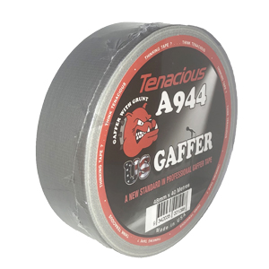 Tenacious A944 US Gaffer Semi Matt Silver 72mm x 40m