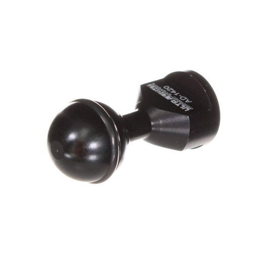 Ultralight AD-1420-2S Black Universal Ball Adapter With 1/4" Stud