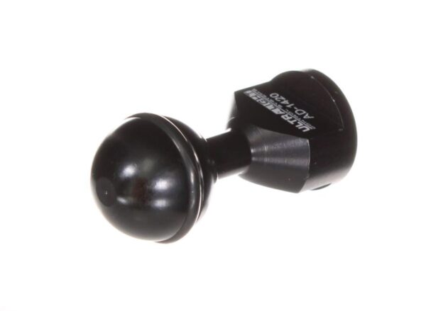Ultralight AD-1420-2S Black Universal Ball Adapter With 1/4" Stud