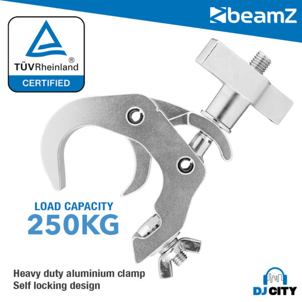 Beamz BC50-250T Quick Trigger Clamp Self Lock 250kg Aluminium - Image 2