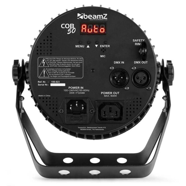 Beamz COB50 - 5 in 1 RGBWA PAR Light DMX - Image 2