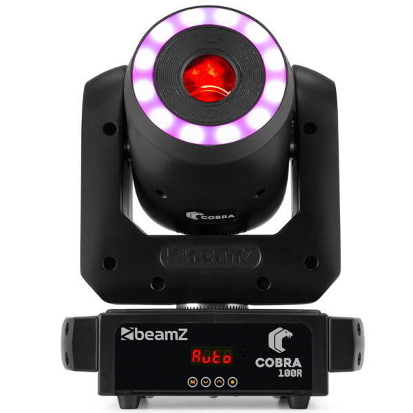 Beamz Cobra 100R Spot 100W Moving Head with Ring