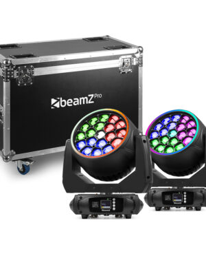 BeamZ Pro MHL1940 LED Moving Head Zoom 19x40W - 2pcs