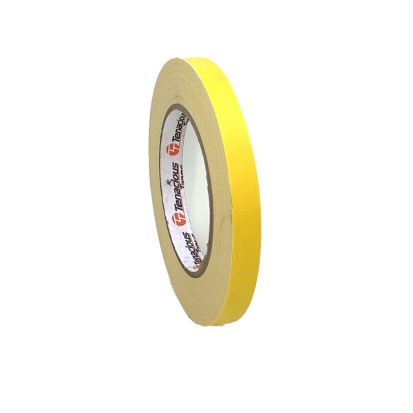 Tenacious K160 Cloth Tape Camera Matt Yellow 12mm x 25m (352 equivalent)