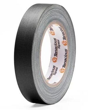 Tenacious K160 Cloth Tape Camera Matt Black 12mm x 25m (352 equivalent)