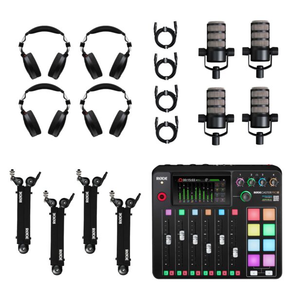 Rode Podcasting Bundle (Four-Person)