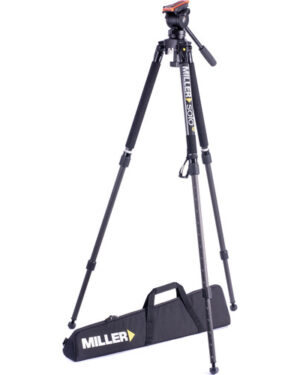 Miller AirV Fluid Head with Solo-Q 75 2-Stage Carbon Fiber Tripod & Soft Case Kit